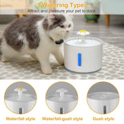 "Automatic Cat Water Fountain: Provides constant hydration, promoting your feline's health and ensuring freshness for happy, hydrated cats."