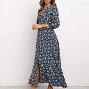 Floral Print Maxi Dress with Boho Vibes - Sara closet