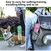 "On-the-Go Dog Water Bottle: Convenient hydration solution for your canine companion during outdoor adventures."