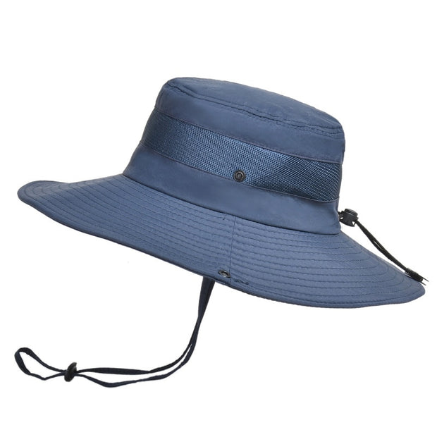 Men's UV protection hat, offering sun safety and style. With UPF sun protection and a wide brim, this hat shields against harmful UV rays while keeping you cool and comfortable outdoors.