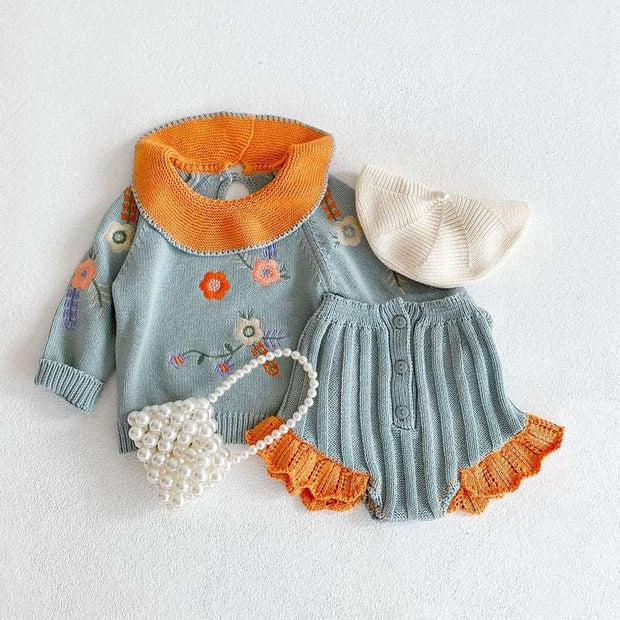 Baby Girls Knitted Clothes Sets