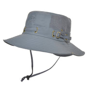 Mountaineering sun hat designed for sun protection and outdoor adventure. Featuring a wide brim and UPF sun protection, this hat shields against harmful UV rays during mountaineering and other outdoor activities.