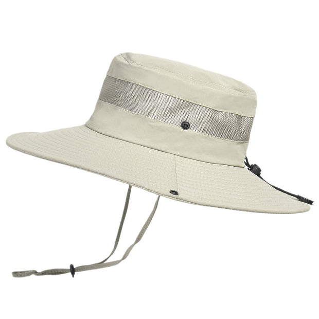 Men's UV protection hat, offering sun safety and style. With UPF sun protection and a wide brim, this hat shields against harmful UV rays while keeping you cool and comfortable outdoors.