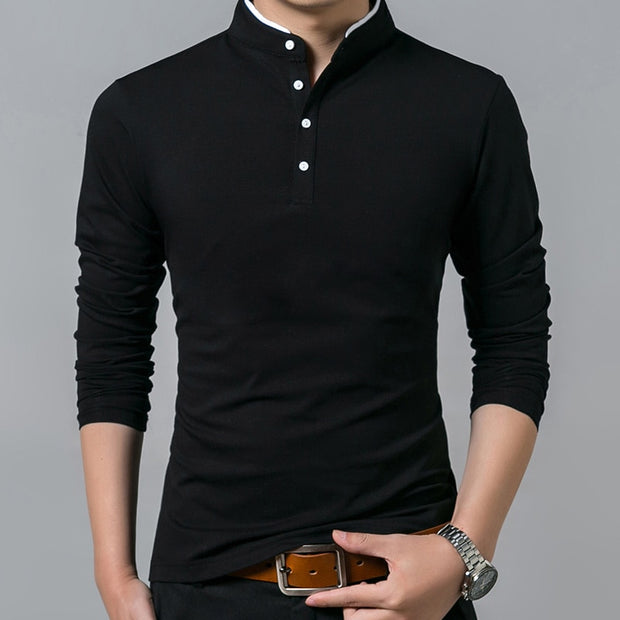 Long Sleeve Solid T-Shirt - Versatile and Classic Top for Everyday Wear.