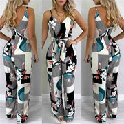 Floral Sleeveless Jumpsuit - Sara closet