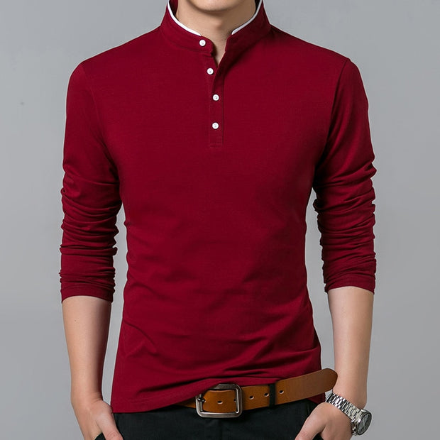 Long Sleeve Solid T-Shirt - Versatile and Classic Top for Everyday Wear.