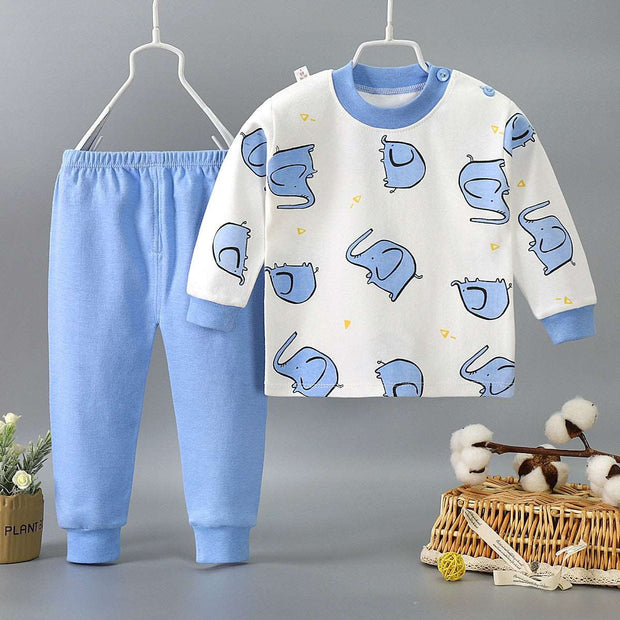 Cartoon Printed Pyjamas Suits