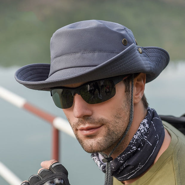 Sun protection hats for men, designed to shield from harmful UV rays. With UPF sun protection and wide brims, these hats offer both style and protection for outdoor activities.