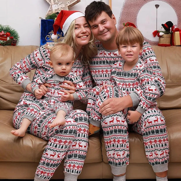 Festive Family Pajama Set - Sara closet