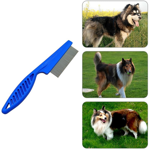 "Pet Flea and Hair Grooming Comb: Effective tool for maintaining your pet's coat and combating fleas for a healthy, happy companion."