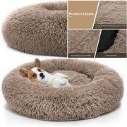 "Anti-Anxiety Calming Dog Bed: Provide comfort and relief to your furry friend with this soothing retreat designed to ease anxiety."