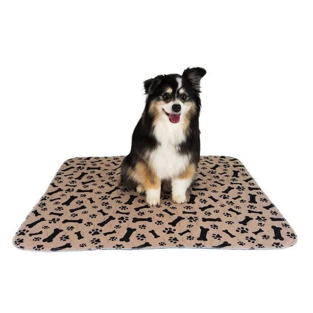 "Fast-Absorbing Reusable Pet Mats: Keep your floors clean with these quick-drying mats, perfect for your pet's spills and accidents."