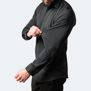 Elastic Non-Iron Business Shirt - Sleek and Wrinkle-Free Design for Professional Style.