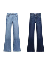 Gradient Flare Office Jeans - Sara closet