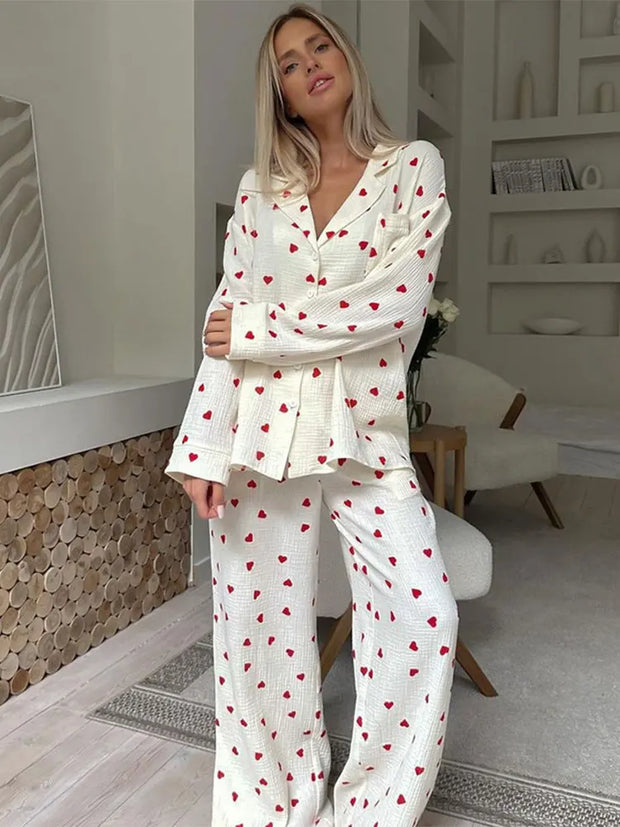 Floral wide leg trouser set - a vibrant and stylish ensemble featuring floral patterned wide-leg trousers and a coordinating top for a chic and trendy look.