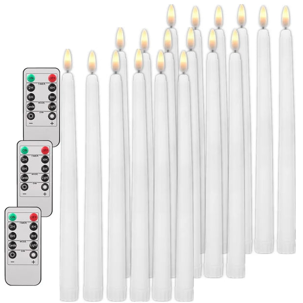 LED Taper Candles | Flameless Candles  Flameless Taper Candles  White LED Taper Candles  Led Taper Candles  Flameless LED Taper Candles (Set of 2)  Led Taper Candle  Premium Flickering Flameless Wax Taper Candle  LED Flameless Taper Candles (Set of 4)  Flameless LED Taper Candle with Timer