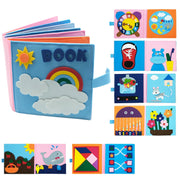 "Introduce your little one to the world of learning with our Montessori 3D Baby Cloth Book! Engage their senses with colorful textures and interactive pages."