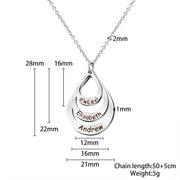 "Custom Water Drop Necklace: Reflect Your Style. Handcrafted with Your Personal Touch. Order Yours Now!"