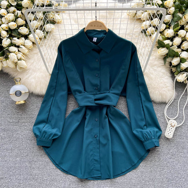 Spring Fashion Polo Blouse - Sara closet
