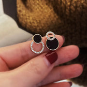Asymmetrical Hollow Round Earrings - Unique and Contemporary Accessories for Modern Statement Looks.
