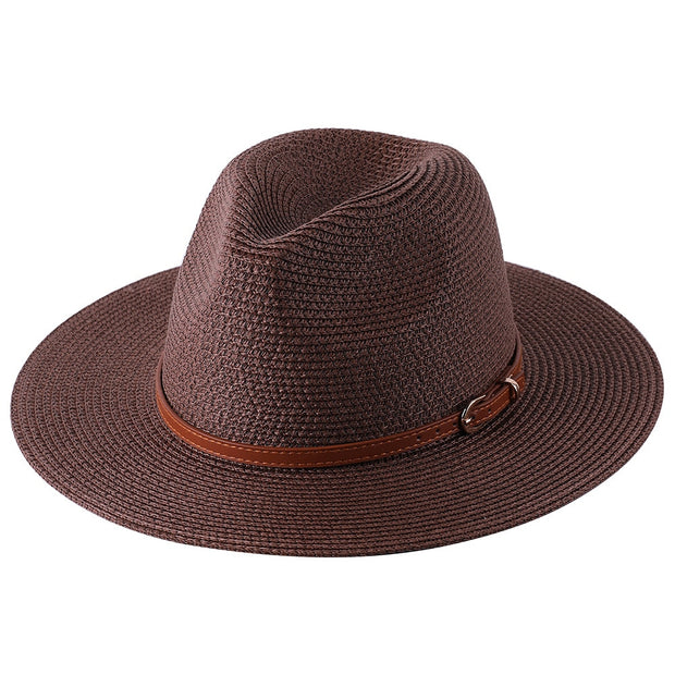 Wide brim straw hat, perfect for sun protection and summer style. Crafted from natural straw materials, this hat offers ample shade and breathability, ideal for sunny days at the beach or outdoor events.