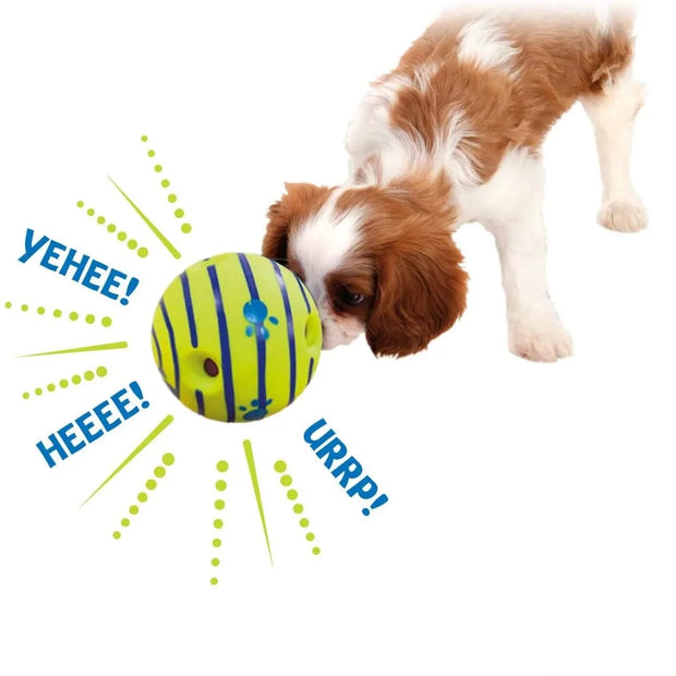 The Giggle Glow Ball Interactive Dog Toy is an exciting and engaging toy designed to keep your canine companion entertained for hours. With its unique design, this toy emits playful sounds and lights up, stimulating your dog's senses and encouraging active play.