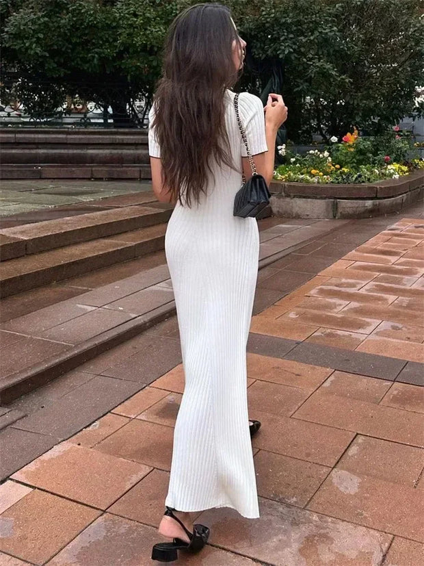 Lapel high waist maxi dress - a sophisticated and elegant dress with a lapel collar and high waist design, perfect for a polished and chic look.