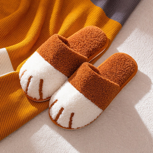 Winter Warm Plush Slippers - Cozy and Comfortable Footwear for Cold Days