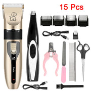 "Rechargeable Pet Hair Clippers: Convenient grooming solution for your pet, offering cordless operation and efficient hair trimming."