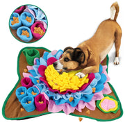 Introducing the Snuffle Bliss Mat: Your pet's ultimate sensory experience, perfect for engaging their natural instincts and promoting mental stimulation during mealtime.