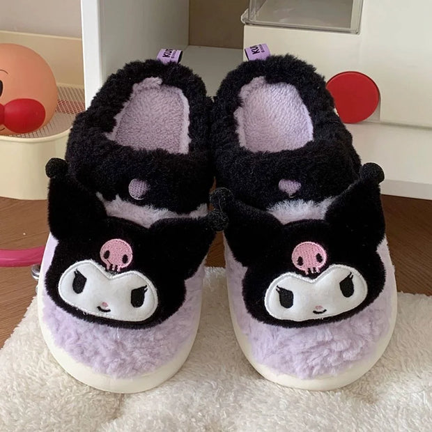 Hello Kitty Plush Slippers - Cute and Cozy Footwear for Hello Kitty Fans