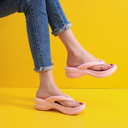 Antiskid Platform Slippers - Stylish and Secure Footwear for Everyday Comfort