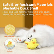 "Interactive Flapping Duck Cat Toy: Delight your feline friend with this captivating toy, mimicking realistic duck movements for endless fun."