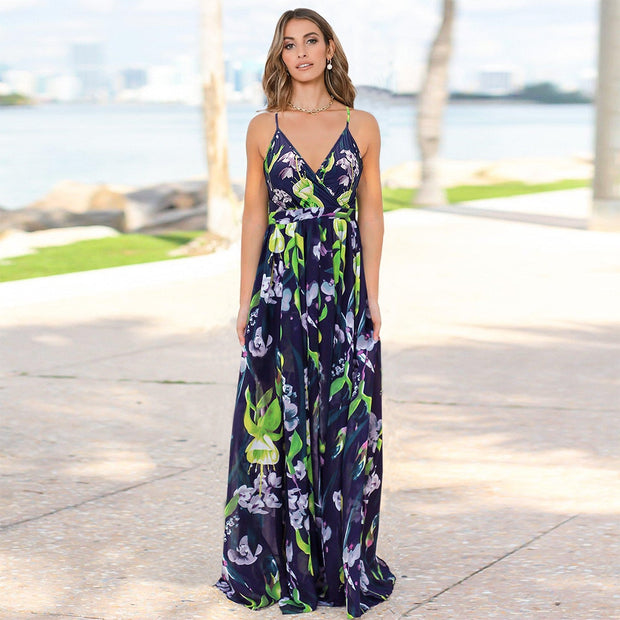 Capture the essence of summer with our tropical floral maxi sundress. Featuring exotic floral patterns, this vibrant dress is perfect for sunny days and beach vacations. Shop now and embrace tropical style!