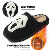 Ghost Face Halloween Slippers - Spooky and Fun Footwear for Halloween