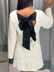 Chic Sequin Mini Dress: Elegant Holiday Glamour - Sara closet