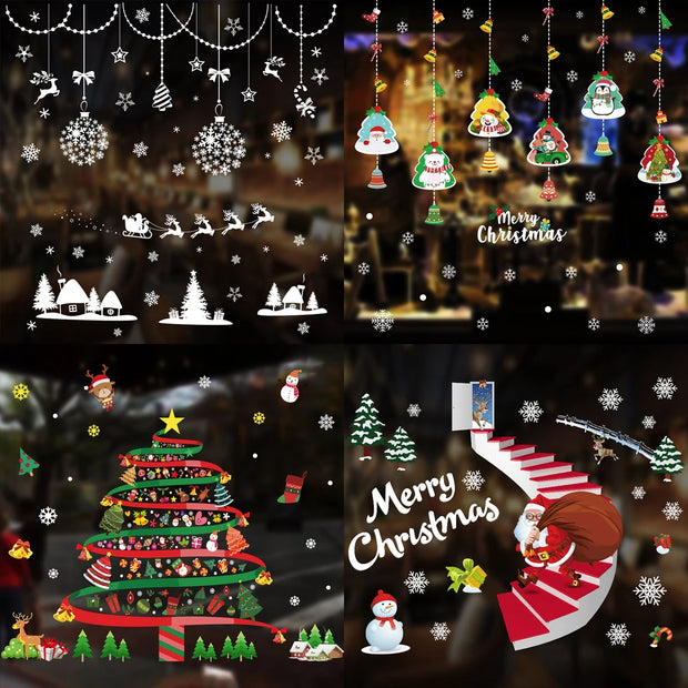 Winter / Christmas Window Decals Window Decorations - Christmas Christmas Window Stickers - Home & Garden Christmas Window Decals Christmas Wall & Window Stickers Christmas Stickers for Windows Christmas Shop Window Stickers for sale 3D Large Christmas Window Sticker