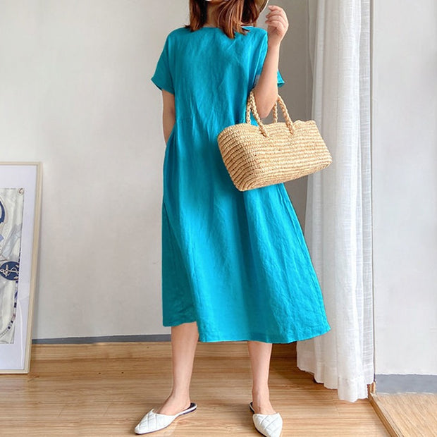 WomensMiniLengthDress #WomensEmpireWaistMidiDress #WomenCasualLooseMidiDress #LooseFitMidiDressForWomen #LinenAndSyntheticFiberMidiDress #HalfOpenCollarNecklineDress #HalfSleeveMidiDressForWomen #DRESSES #CasualPulloverClosureDress #CasualAboveKneeDress #CasualALineMidiDress #CasualLooseMidiDress #TrendingMidiDresses #RelaxedAndComfyAttire #EffortlessCasualStyle #EverydayMidiDress #CasualChicFashion #ComfortableMidiDress #VersatileMidiOutfits #RelaxedFitDress