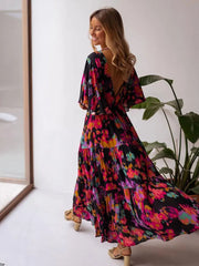Boho Floral Maxi Tunic Dress - Effortless Bohemian Elegance for Every Occasion