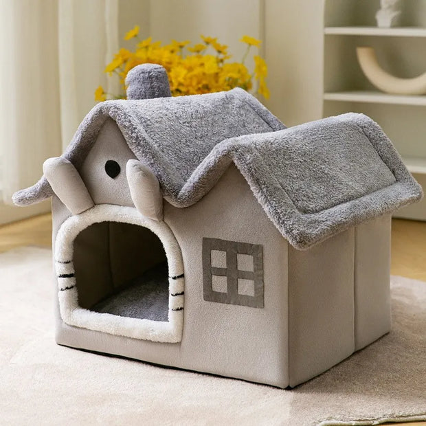 "Discover the perfect retreat for your feline friend with our Cozy Cat Cave Haven. A snug and inviting sanctuary for peaceful cat naps."