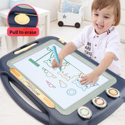 "Unleash creativity with our Erasable Magnetic Drawing Board! Watch imaginations come to life and doodles disappear with a simple swipe."
