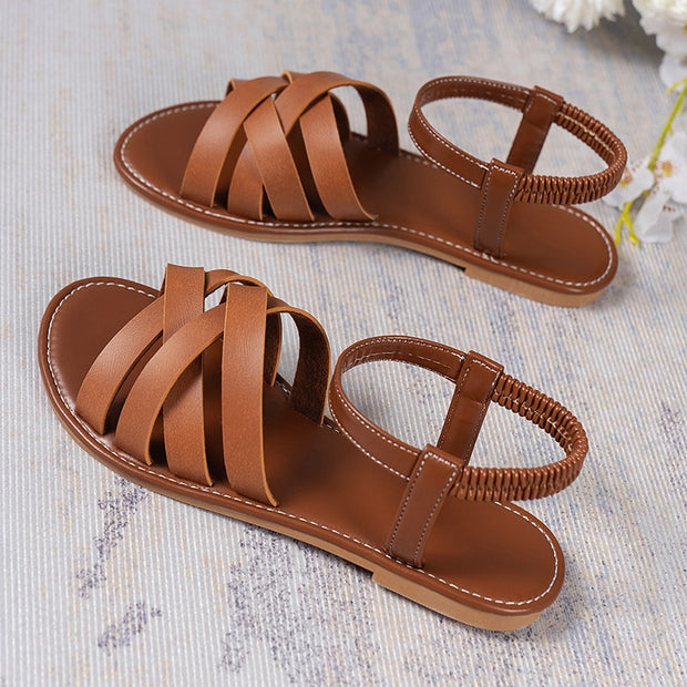 Stylish Roman Strap Sandals: Summer Chic - Elegant and Trendy Footwear for Sunny Days