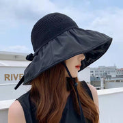 UV Protection Bow Visor Hat - Sara closet