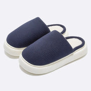 Warm Cotton Sole Slippers - Cozy Footwear for Comfortable Indoor Relaxation