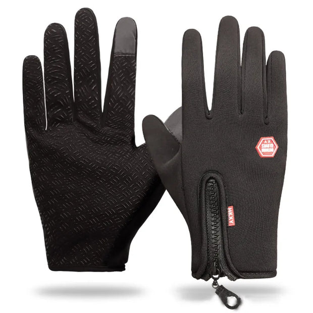 Touchscreen winter gloves designed for warmth and functionality. These gloves feature touchscreen-compatible fingertips, allowing you to use your smartphone or tablet without exposing your hands to the cold.