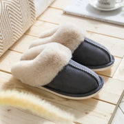 Winter Plush Fur Slippers - Cozy and Luxurious Footwear for Cold Nights