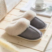 Winter Plush Fur Slippers - Cozy and Luxurious Footwear for Cold Nights
