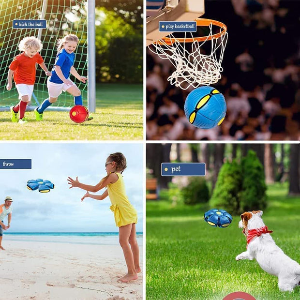 "Flying Saucer Ball Toys For Dog: Interactive playtime fun that engages your canine companion's agility and energy for boundless excitement."