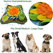 Introducing the Snuffle Bliss Mat: Your pet's ultimate sensory experience, perfect for engaging their natural instincts and promoting mental stimulation during mealtime.