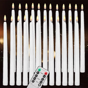 LED Taper Candles | Flameless Candles  Flameless Taper Candles  White LED Taper Candles  Led Taper Candles  Flameless LED Taper Candles (Set of 2)  Led Taper Candle  Premium Flickering Flameless Wax Taper Candle  LED Flameless Taper Candles (Set of 4)  Flameless LED Taper Candle with Timer